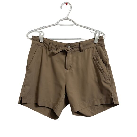 Magellan Outdoor Women’s Size Small Khaki Dark Cream Shorts Lightweight Comfort - Picture 1 of 7